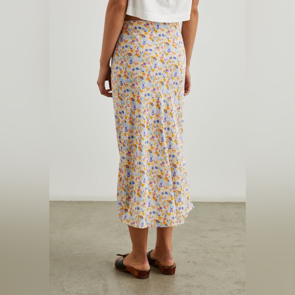 NWT RAILS Rosetta skirt Botton Down papaya flower M Boho Romantic Cottage Flowy - Picture 3 of 9